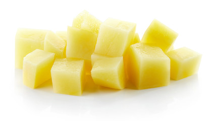 chopped potato cubes