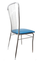 blue chair on a white background