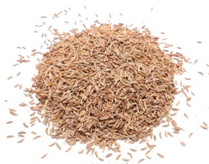 Caraway Seeds Isolated on White Background