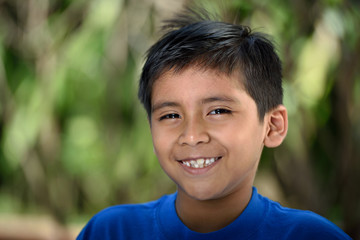 smiling latino boy