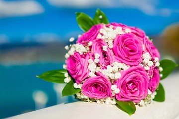 wedding flowers bouquet pink rose