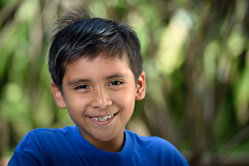 happy latino boy