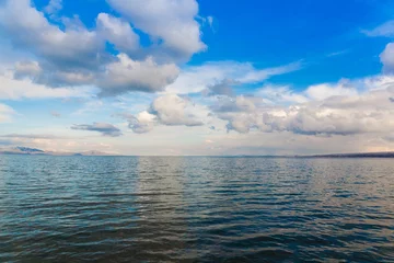 Deurstickers lake Sevan spring day © erainbow