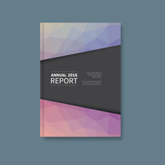 annual report book cover / business, corporation brochure flyer with elegant background