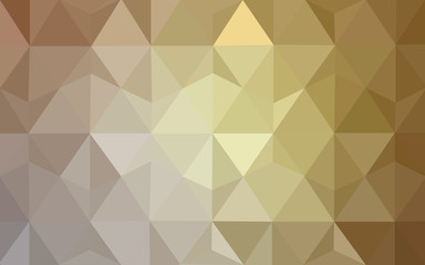Brown polygonal design pattern, which consist of triangles and gradient in origami style.