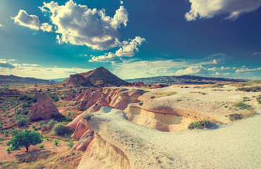 Beautiful landscape in Cappadocia