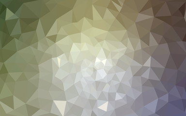 Multicolor pink, green polygonal design pattern, which consist of triangles and gradient in origami style.