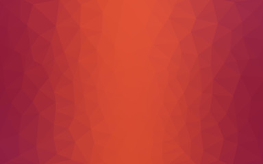 Red polygonal design pattern, which consist of triangles and gradient in origami style.