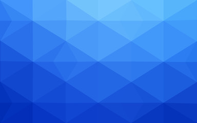Obraz premium Blue polygonal design pattern, which consist of triangles and gradient in origami style.
