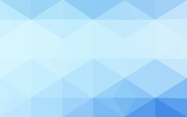 Blue polygonal design pattern, which consist of triangles and gradient in origami style.
