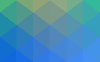 Obraz premium Multicolor green, blue polygonal design pattern, which consist of triangles and gradient in origami style.
