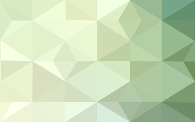 Fototapeta na wymiar Green polygonal design pattern, which consist of triangles and gradient in origami style.