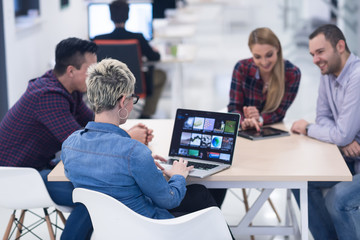 startup business team on meeting at modern office