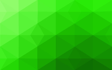 Fototapeta premium Green polygonal design pattern, which consist of triangles and gradient in origami style.