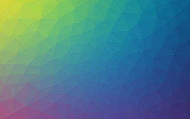 Multicolor polygonal design pattern, which consist of triangles and gradient in origami style.