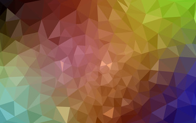 Multicolor polygonal design pattern, which consist of triangles and gradient in origami style.