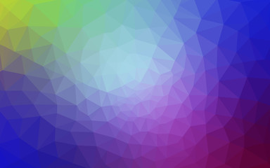 Multicolor polygonal design pattern, which consist of triangles and gradient in origami style.