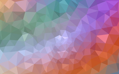 Multicolor polygonal design pattern, which consist of triangles and gradient in origami style.