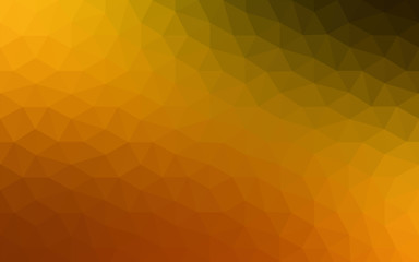 Dark orange polygonal design pattern, which consist of triangles and gradient in origami style.
