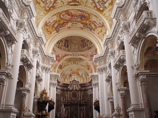 Fototapeta premium Stiftskirche des Augustiner Chorherrenstift in St. Florian 