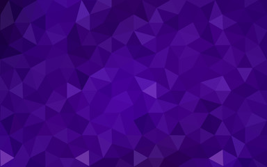 Dark purple polygonal design pattern, which consist of triangles and gradient in origami style.