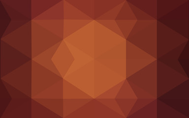 Dark red polygonal design pattern, which consist of triangles and gradient in origami style.
