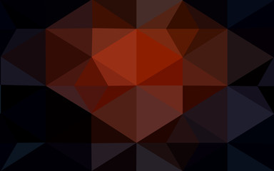 Dark red polygonal design pattern, which consist of triangles and gradient in origami style.