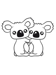 2 sweet little cute koalas hold some love in love man wedding woman