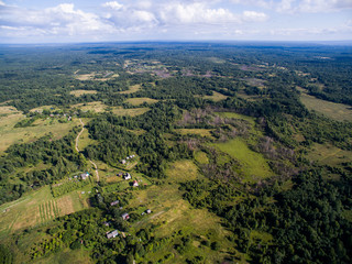 Fototapeta na wymiar Aerial forest view