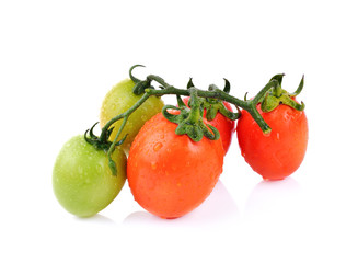  tomatoes  on white  background