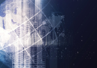 Abstract geometric technology graphic elements. 