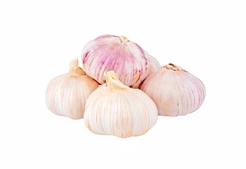 Garlic on white