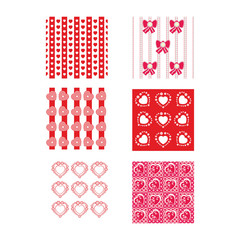Valentine's background. Vector background for Valentine's Day. Each sample is in a separate layer.