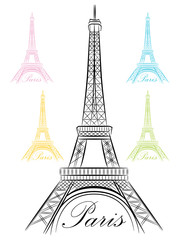 Fancy Paris Eiffel Tower Icon