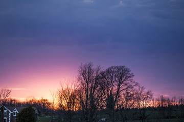 Rural Sunset View
