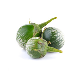  eggplant  on white background