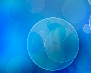 Blue fiber optic abstract background.