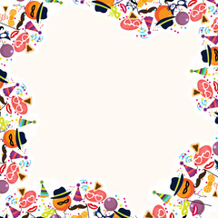 Jewish holiday purim vector background
