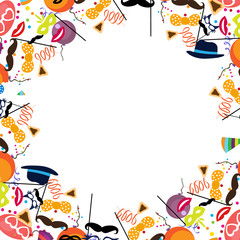 Jewish holiday purim vector background