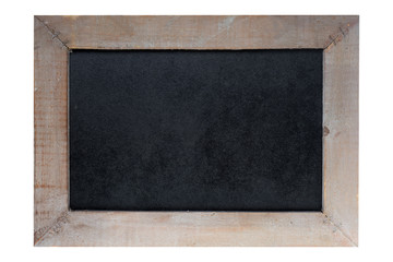 empty blackboard / empty blackboard with wooden frame isolated over a white background