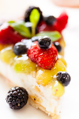 cake with fresh berries