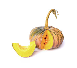 pumpkin over white background