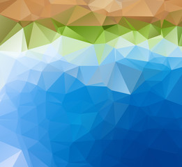 Abstract multicolor background. Vector polygonal design illustra
