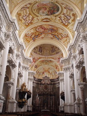 Fototapeta na wymiar Stiftskirche des Augustiner Chorherrenstift in St. Florian 
