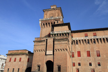 beautiful castle of Ferrara, Italy
