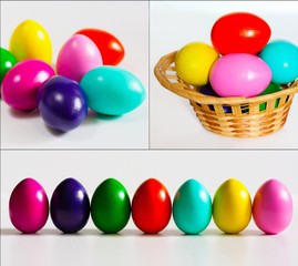 Easter eggs set isolated