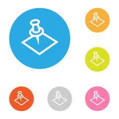 icon attached file flat