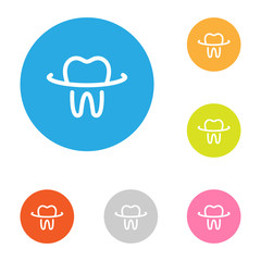 icon stomatology flat