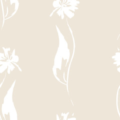Seamless white flower
