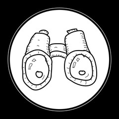 Simple doodle of a pair of binoculars